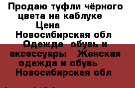 Продаю туфли чёрного цвета на каблуке. › Цена ­ 3 000 - Новосибирская обл. Одежда, обувь и аксессуары » Женская одежда и обувь   . Новосибирская обл.